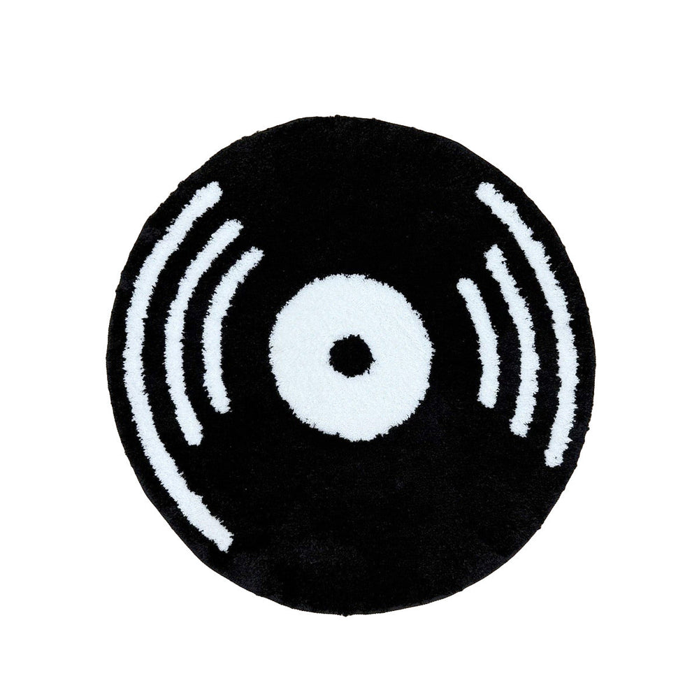 Retro Vinyl Record Tufted Round Rug
