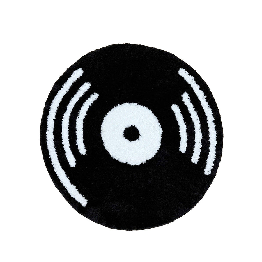 Retro Vinyl Record Tufted Round Rug