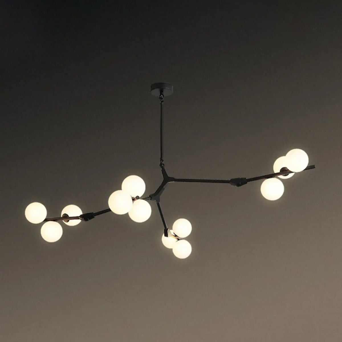Large Modern Gold Branch Globe Chandelier Dining Room