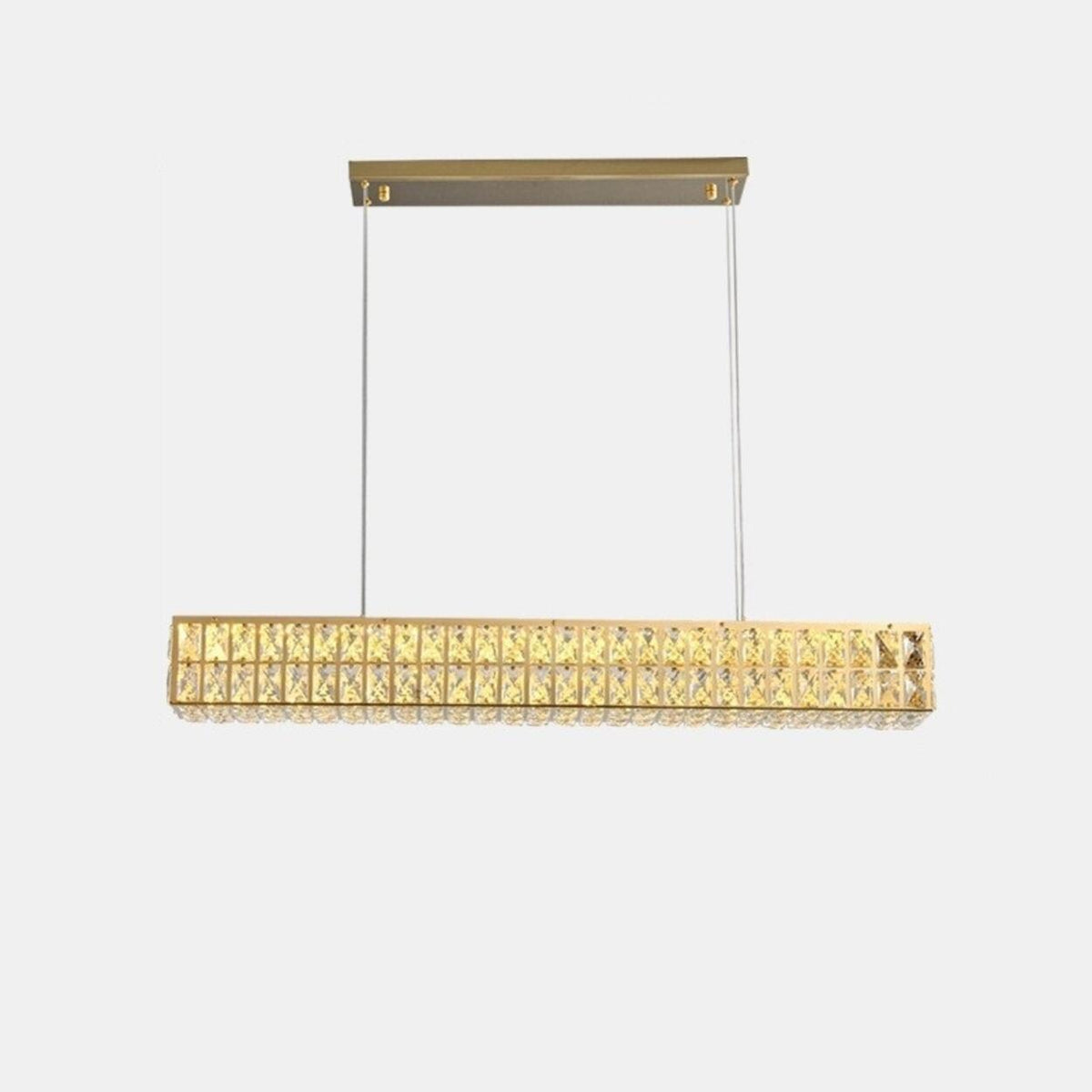 Luxury Crystal Rectangular Dining Island Pendant Light