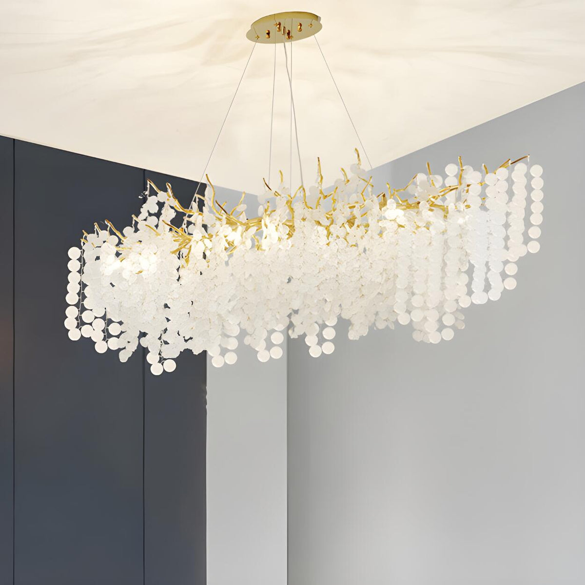 Luxury Gold Tree Branch Island Chandelier Light