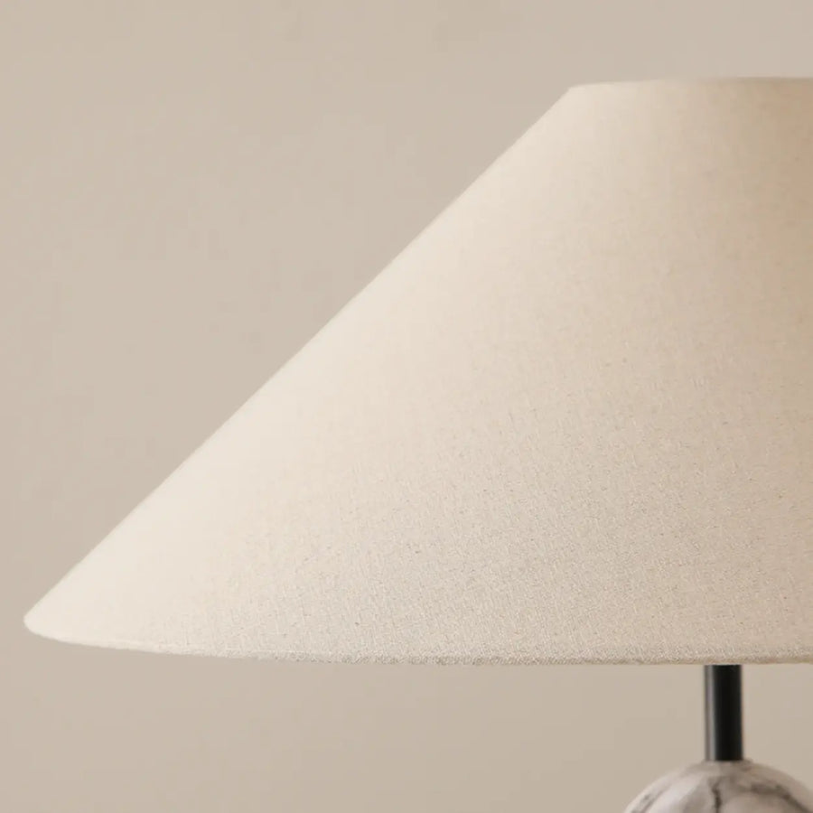 Mid-Century Modern Cone Black Tapered Metal Base Floor Lamp