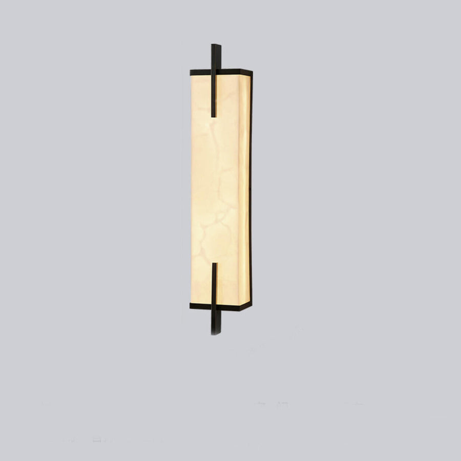 Minimalist Marble Texture Gold Geometric Wall Sconce