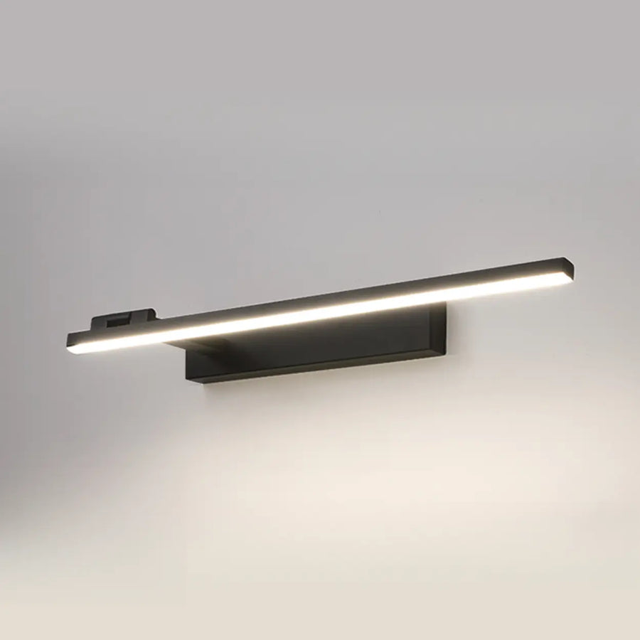 Modern Black Rectangular Bathroom Vanity Light