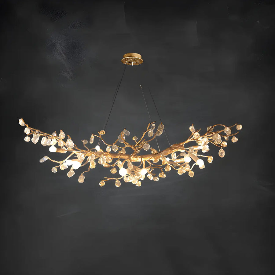 Modern Crystal Branch Chandelier for Dining Room Decor