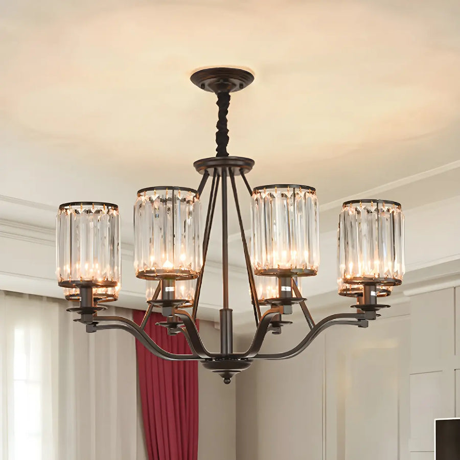 Modern Crystal Glass Chandelier for Living Room