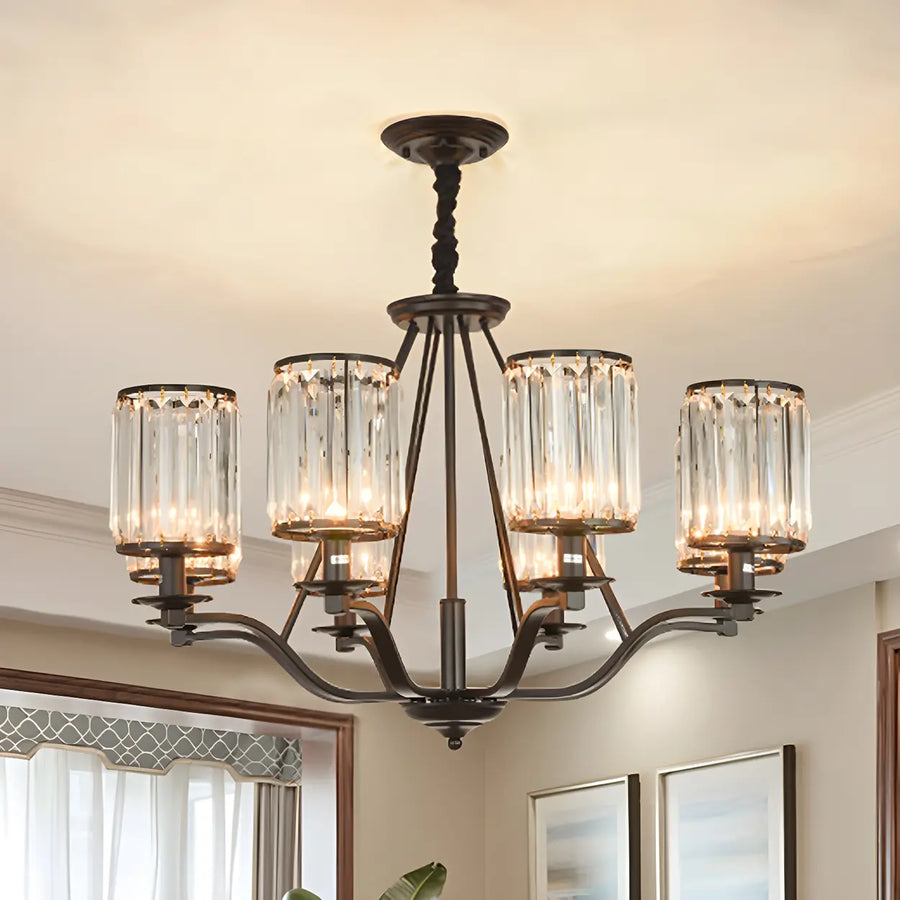 Modern Crystal Glass Chandelier for Living Room