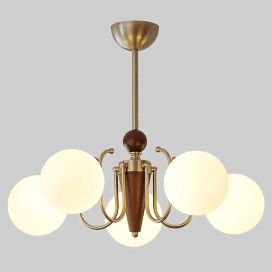 Modern Globe Chandelier Gold Ceiling Fixture