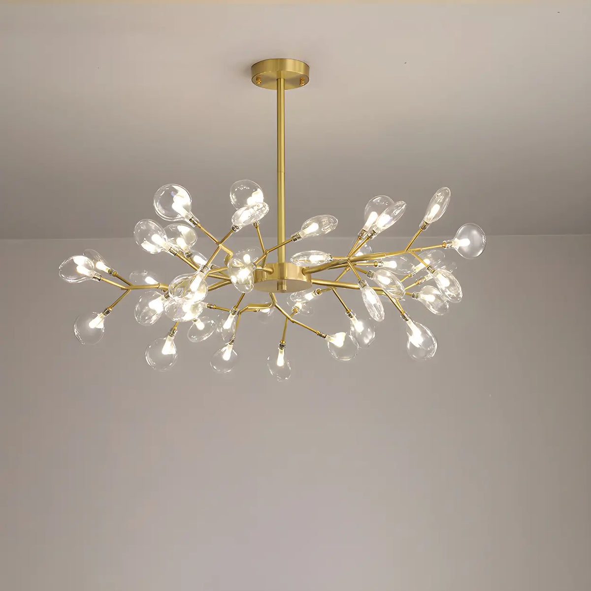 Modern Large Branch Brass Chandelier Ceiling Light