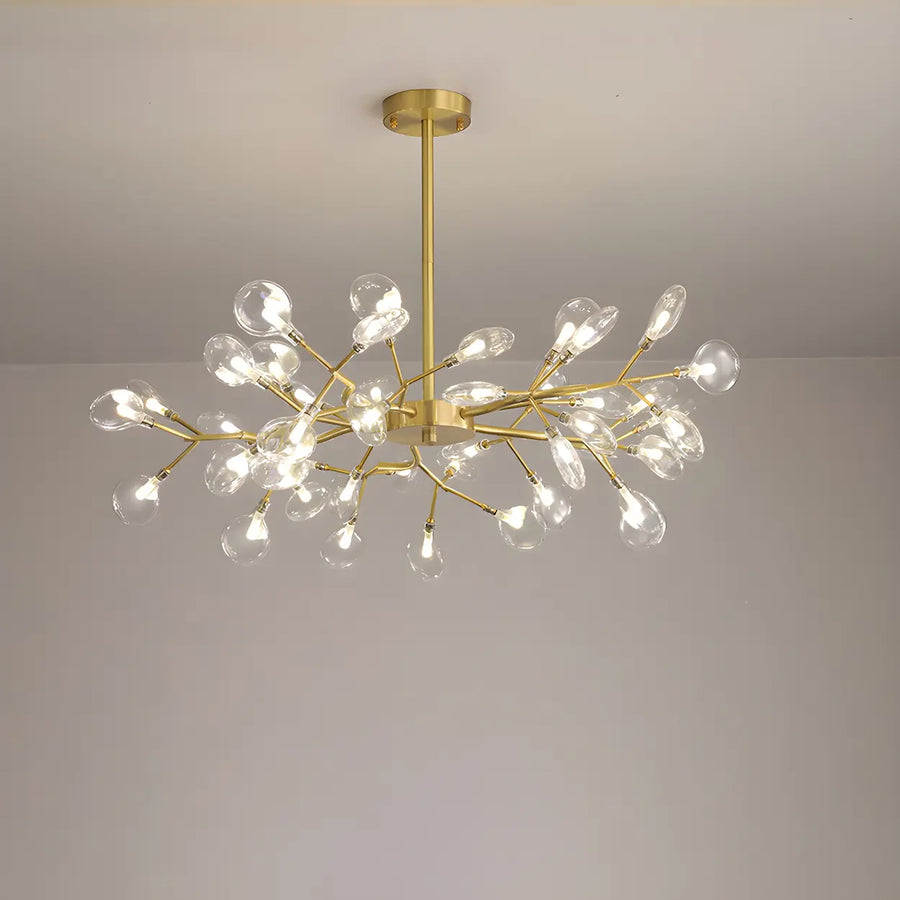 Modern Large Branch Brass Chandelier Ceiling Light