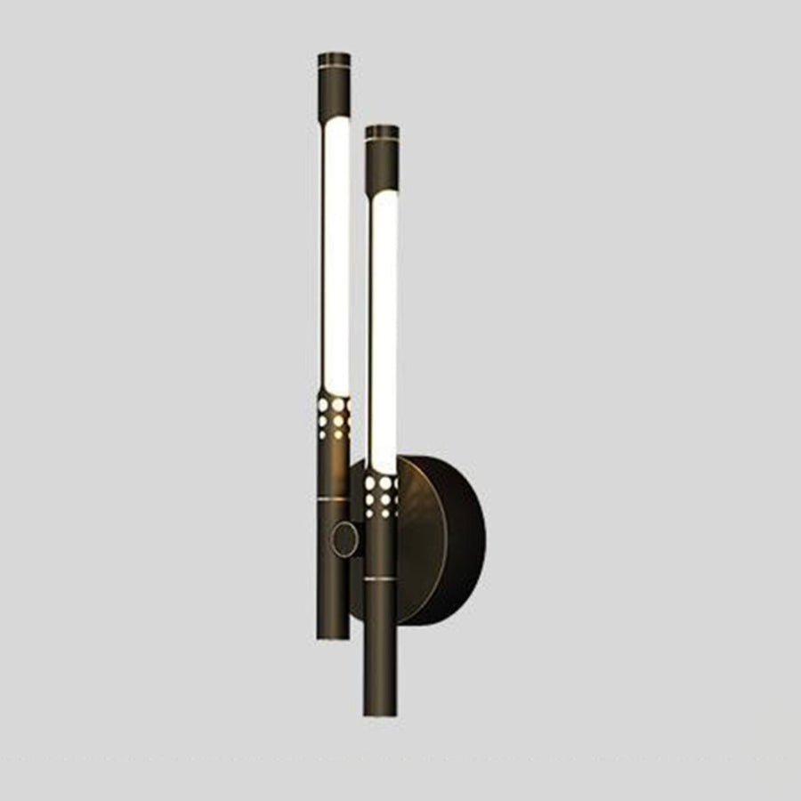 Modern Minimalist Gold Cylinder Metal Wall Sconce