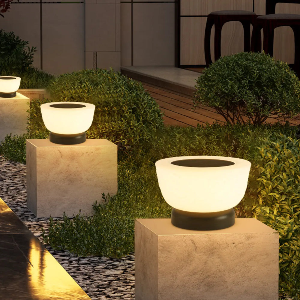 Modern Waterproof Solar LED Outdoor Garden Pillar Light