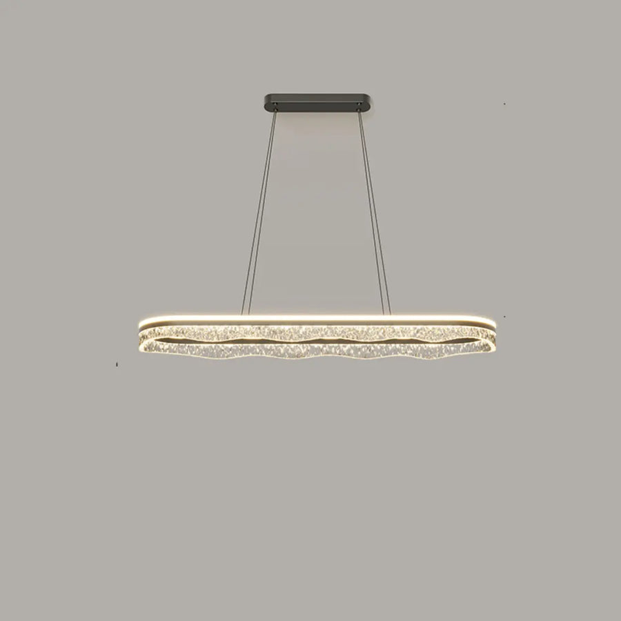 Modern Wave LED Pendant Light for Dining & Living Room