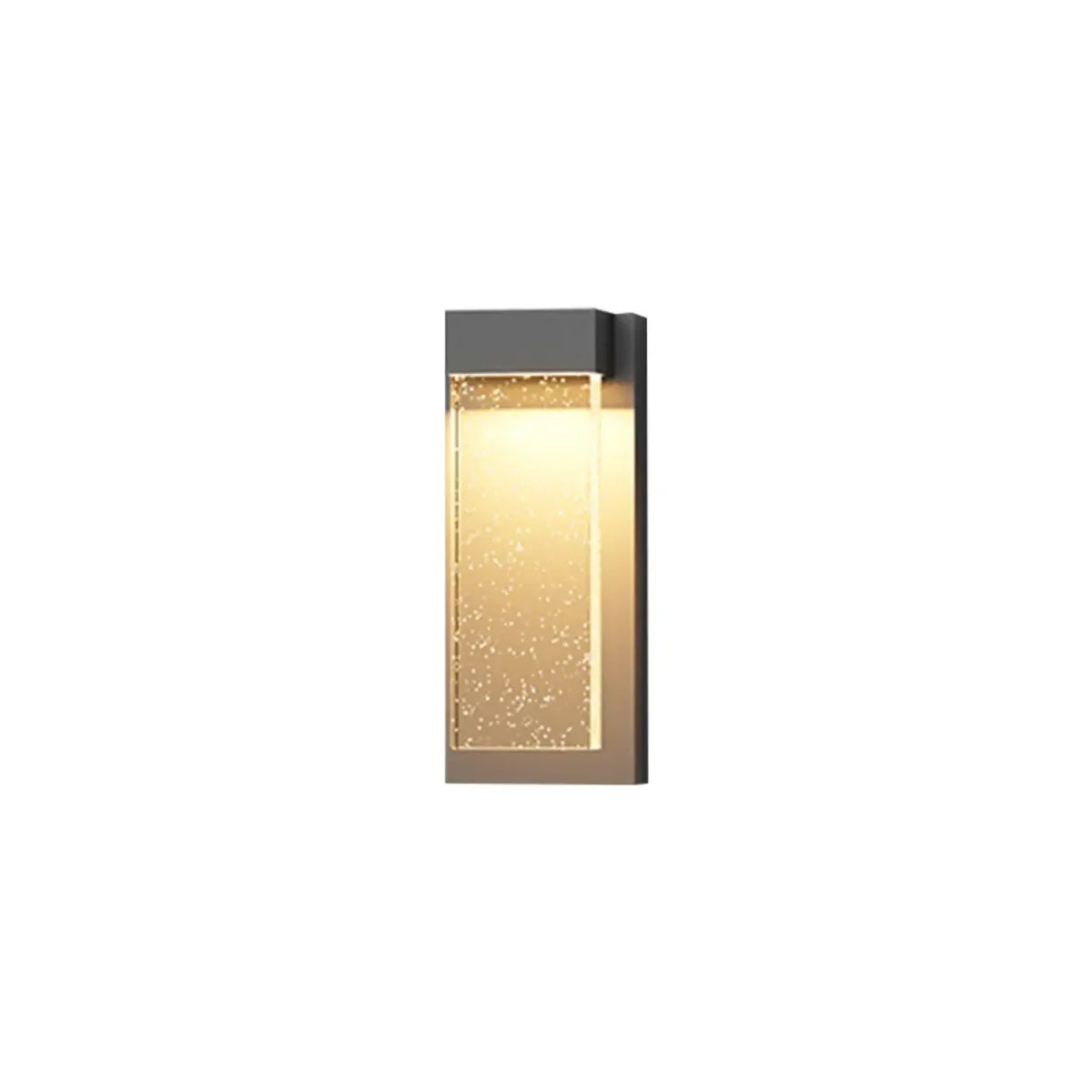 Modish Clear Rectangular Metal External LED Wall Light