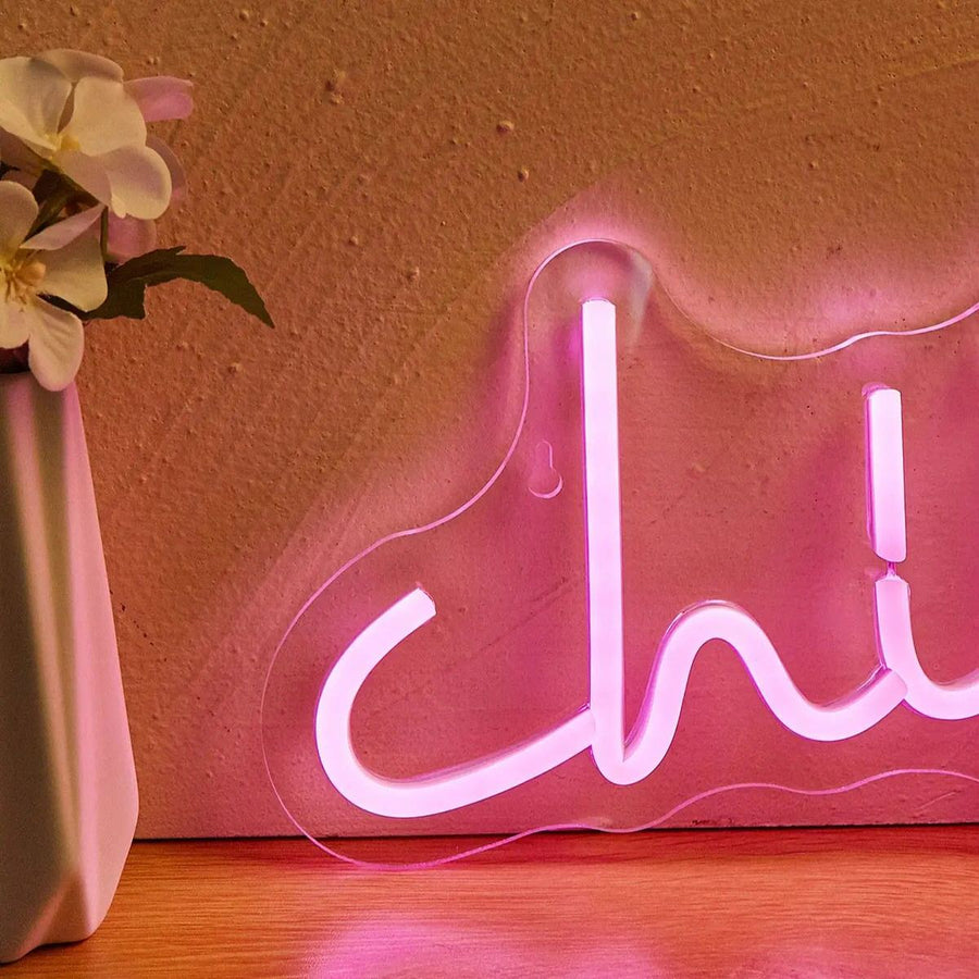 Pink Chill Wall Neon Sign