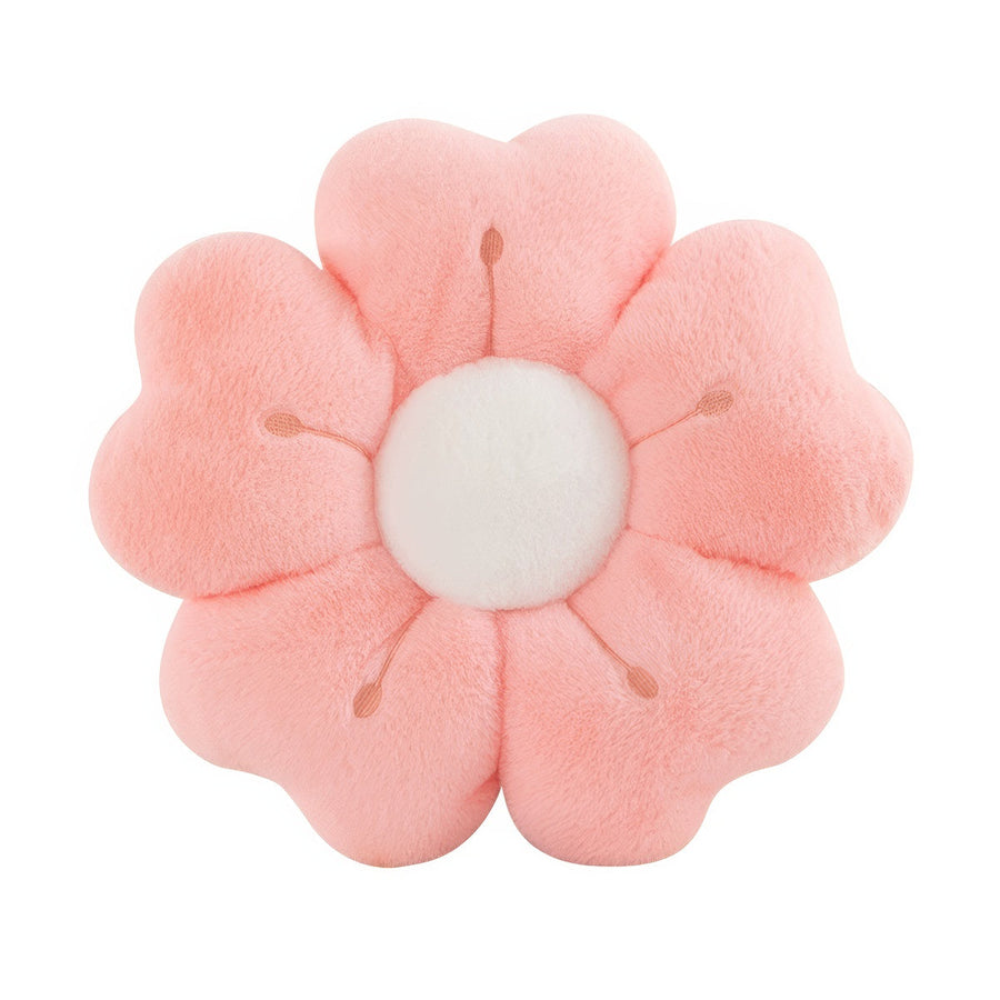 Plush Flower Throw Pillow
