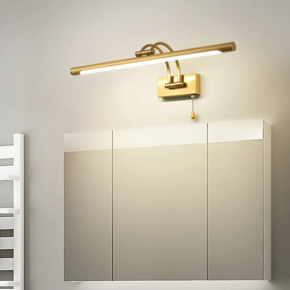 Simple Linear Vanity Light with Pull Chain Switch