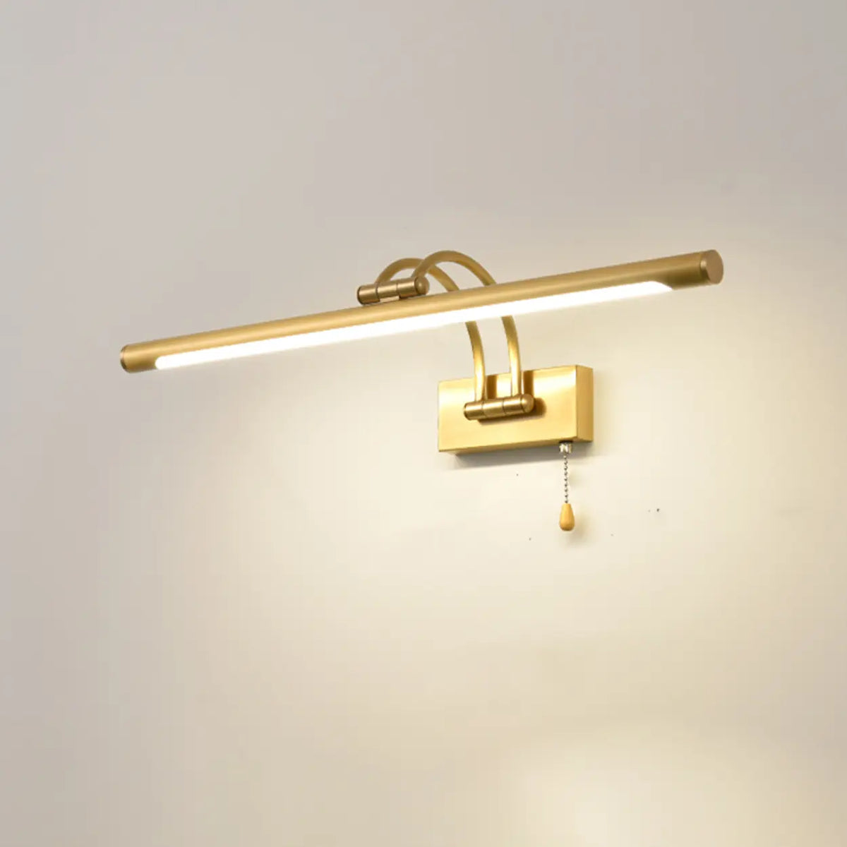 Simple Linear Vanity Light with Pull Chain Switch