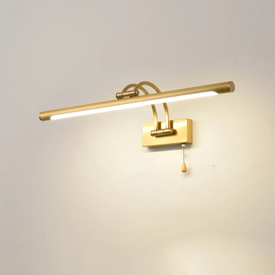 Simple Linear Vanity Light with Pull Chain Switch