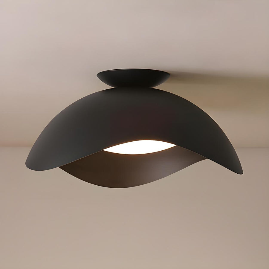 Sleepwyn Stylish White Wave Dome LED Flush Mount Ceiling Light