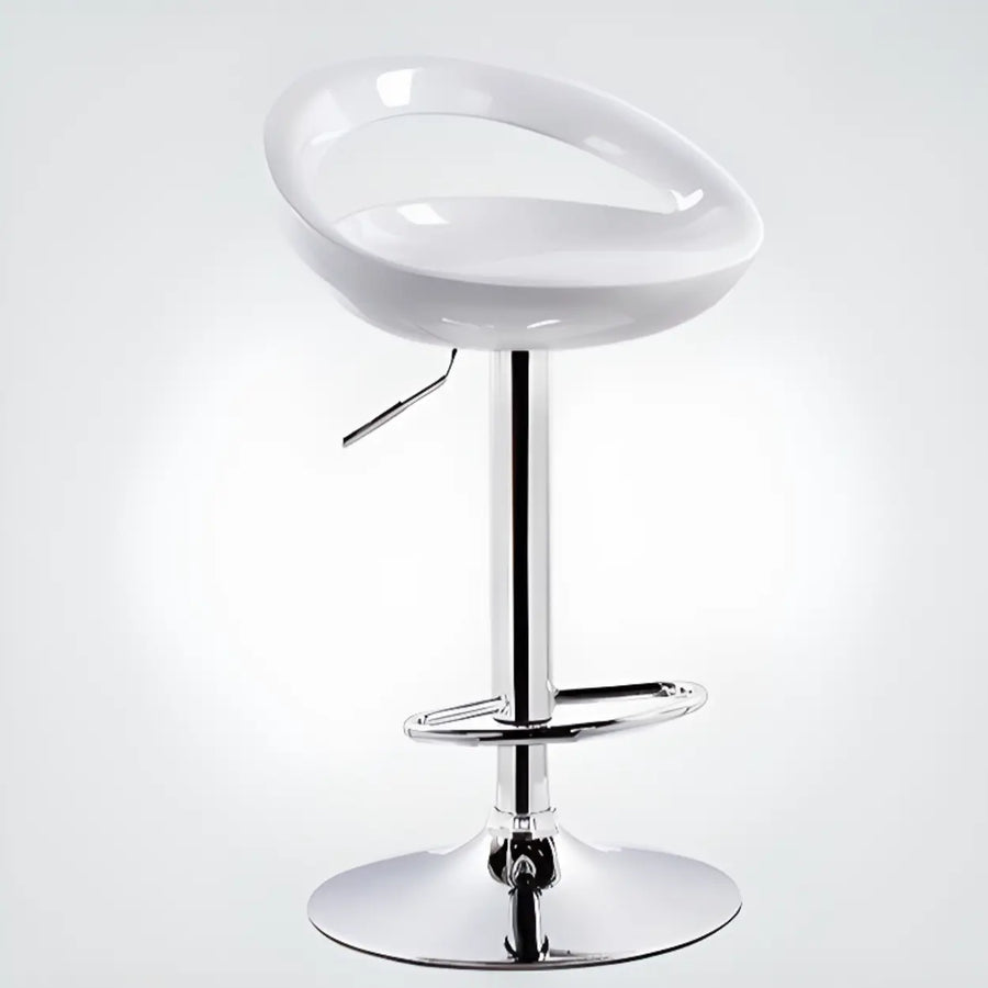 Swivel Adjustable Height Bucket Low Back Bar Stool
