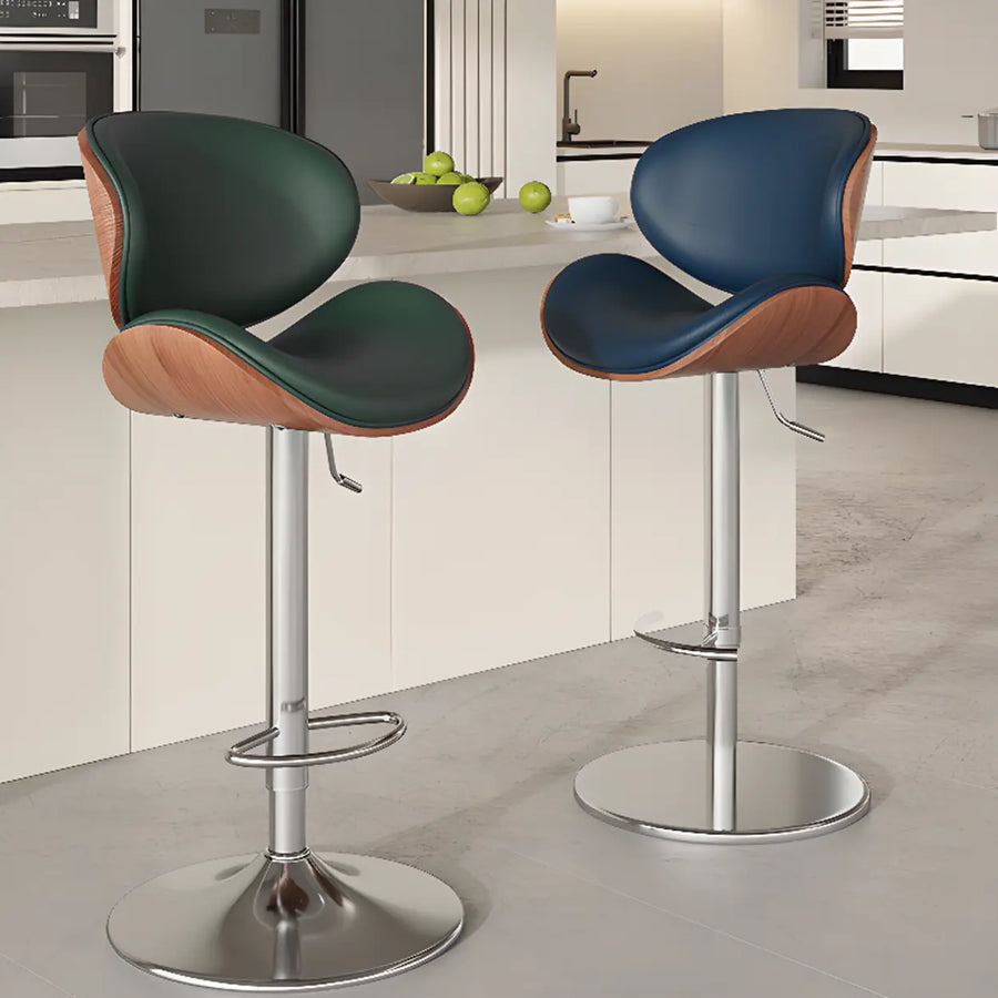 Swivel Adjustable Height Modern Ergonomic Backrest Bar Stool