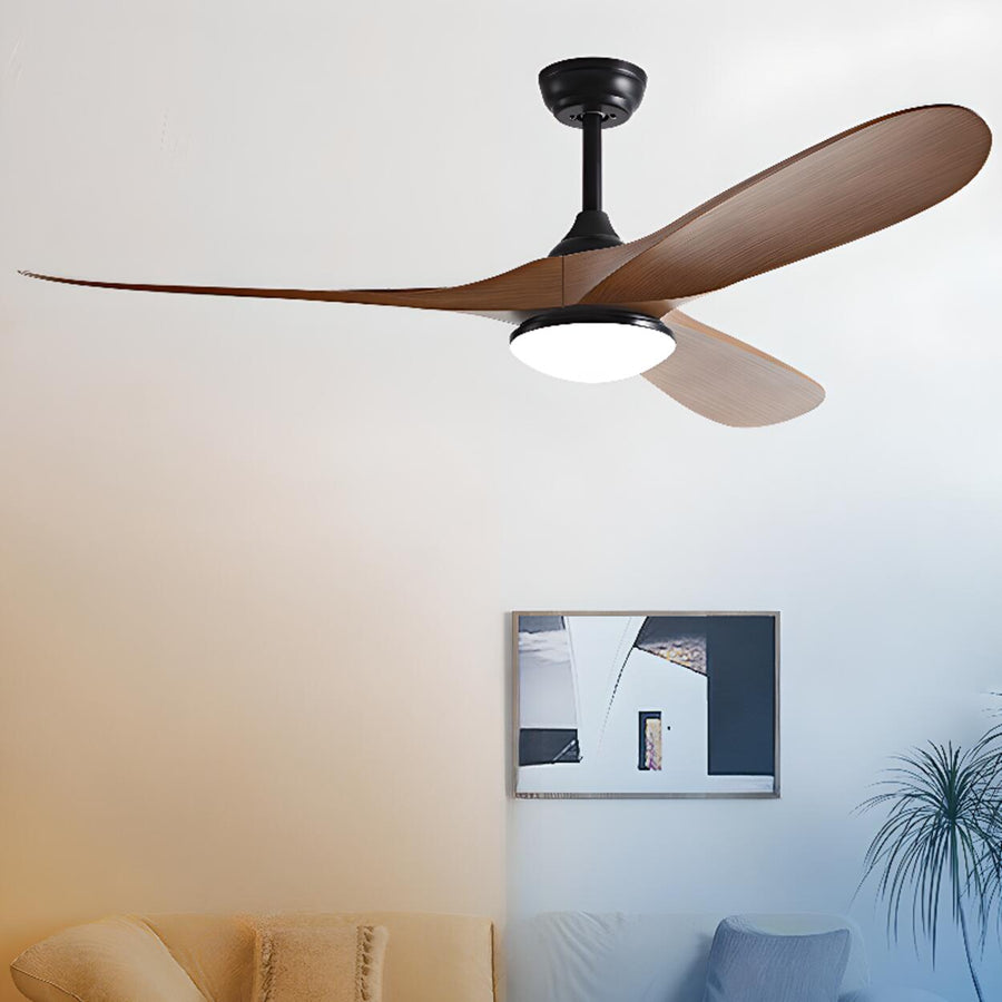 Trendy Adjustable Downrod 3 Blades Ceiling Fan Light