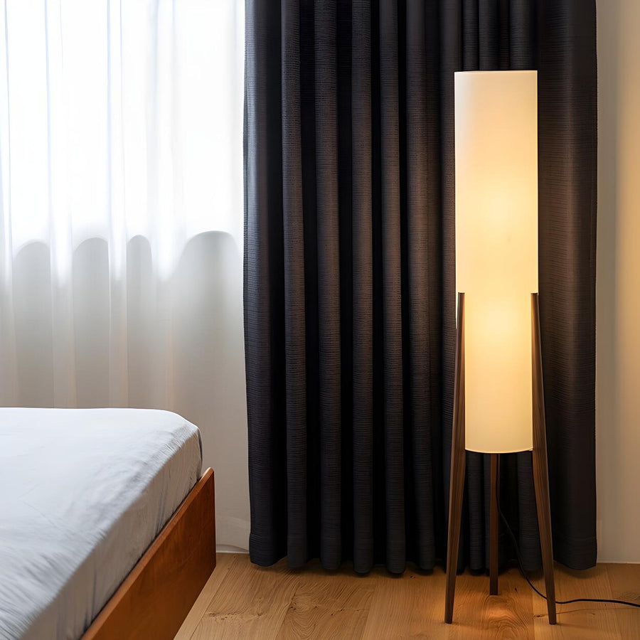 Trendy Modern Cylindrical Shade Tripod Floor Lamp