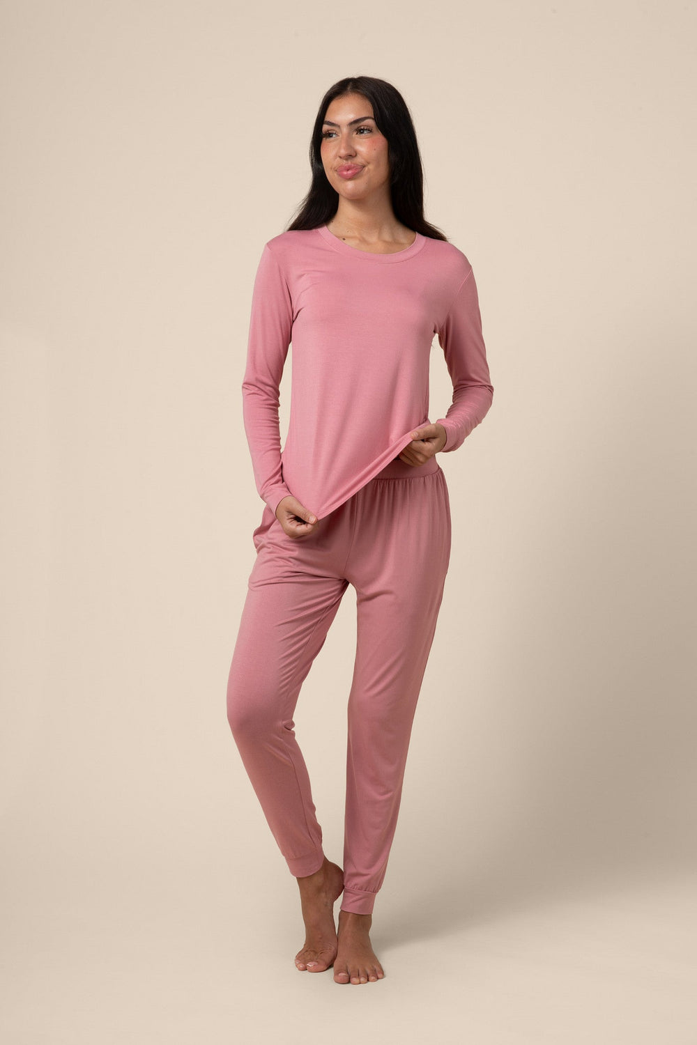 Women's Jogger Pajama Set in Apple Blossom