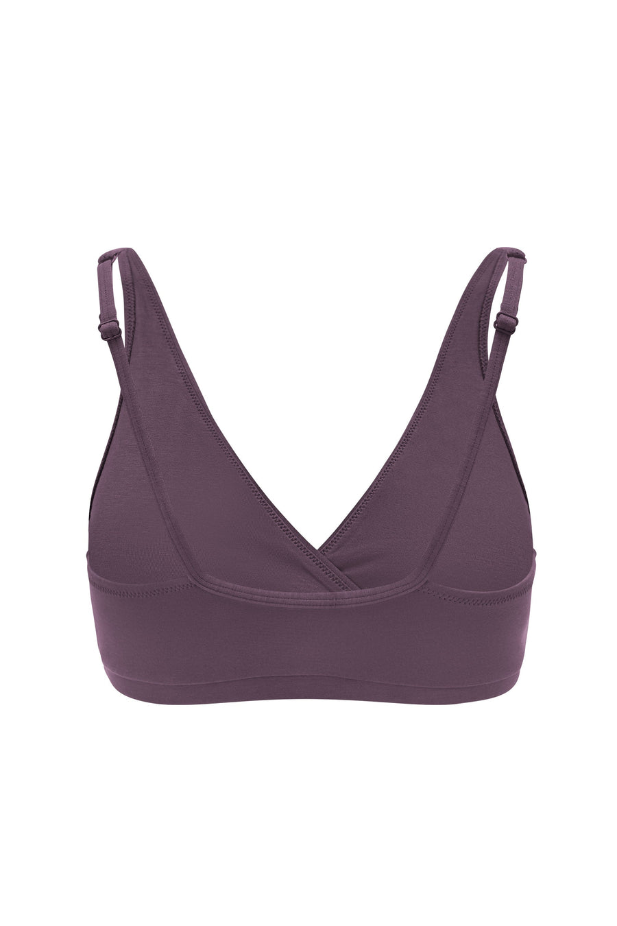 Women's Cross Front Bralette in Currant
