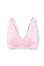 Women's Cross Front Bralette in Peony