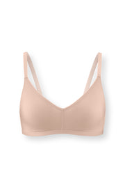 Women's V-Neck Bra in Chai
