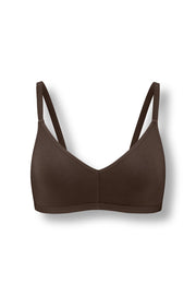 Women's V-Neck Bra in Toffee