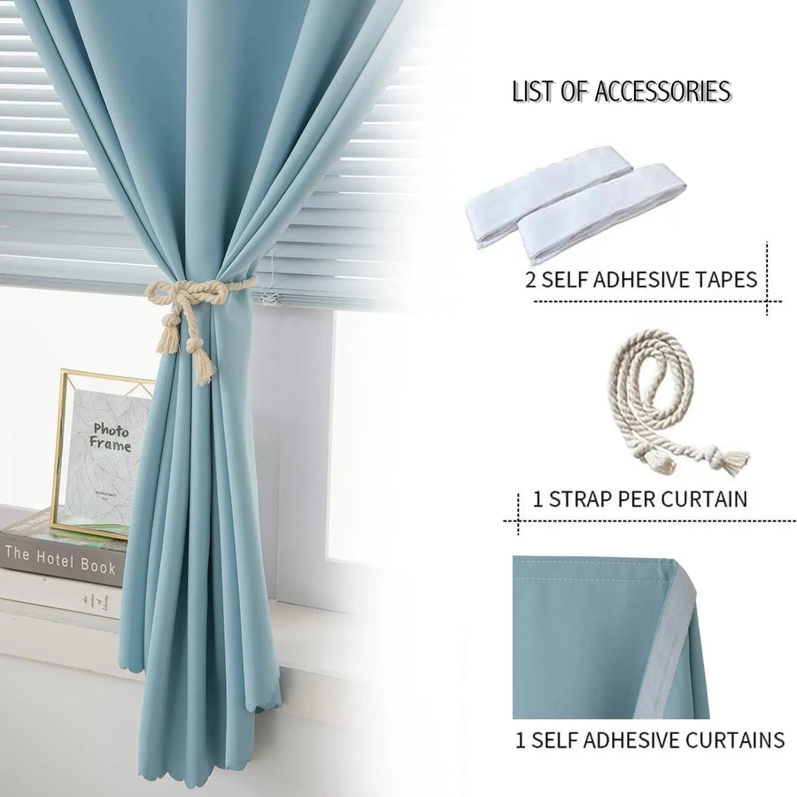 Sleepwyn Full Blackout Velcro Sun Shield Curtain