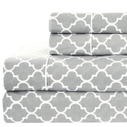 Meridian Quatrefoil Split King Sheet Set - 340 Thread Count