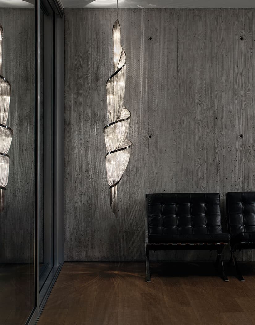 Twilight Spiral Chain Chandelier