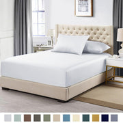 Olympic Queen Size Fitted Sheet Only - 100% Bamboo Viscose
