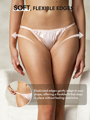 100% Mulberry Silk String Thong Sexy Panty