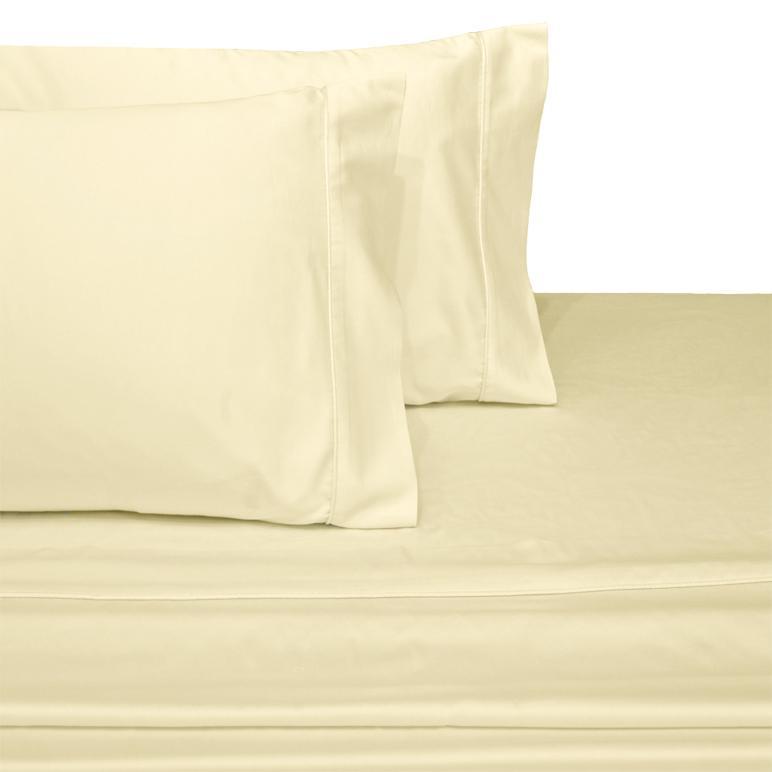 Attached Waterbed Sheet Set Solid 450 Thread Count