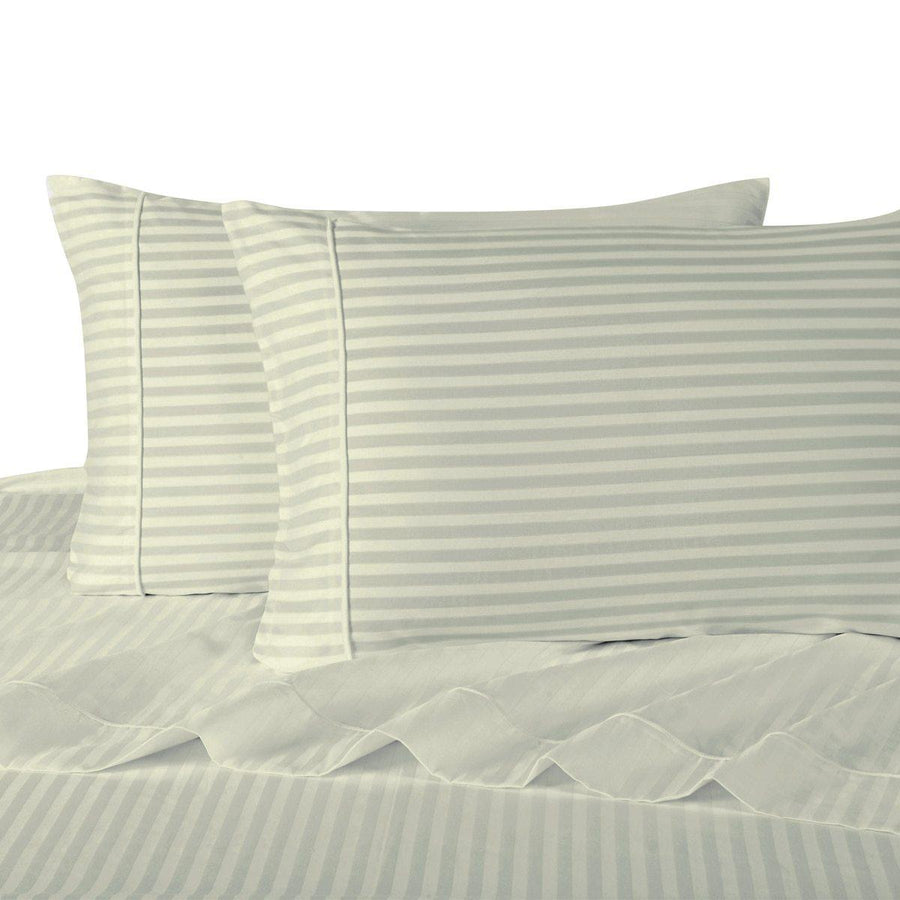 Damask Striped 600 Thread Count Sheet Set