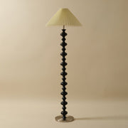 Sculpted Rhythm Wood Floor Lamp
