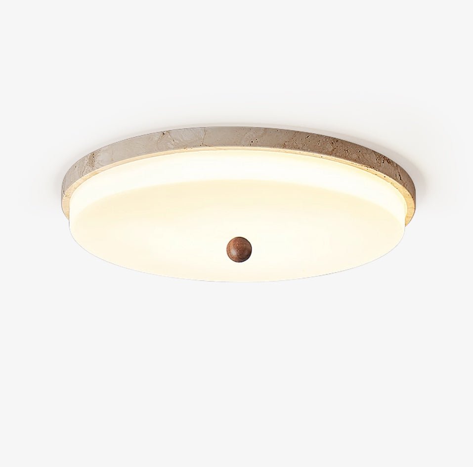 Aeon Travertine Orb Ceiling Light