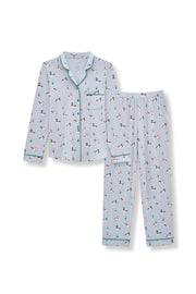 Men's Long Sleeve Pajama Set in Mallard Duck