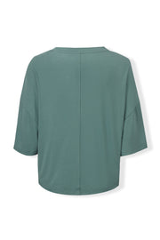 Women's Short Sleeve Boxy Tee in Pine