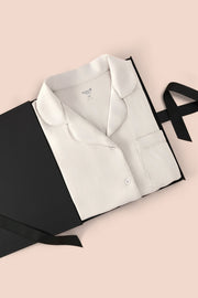Women’s Short Sleeve Pajama Set in Oat