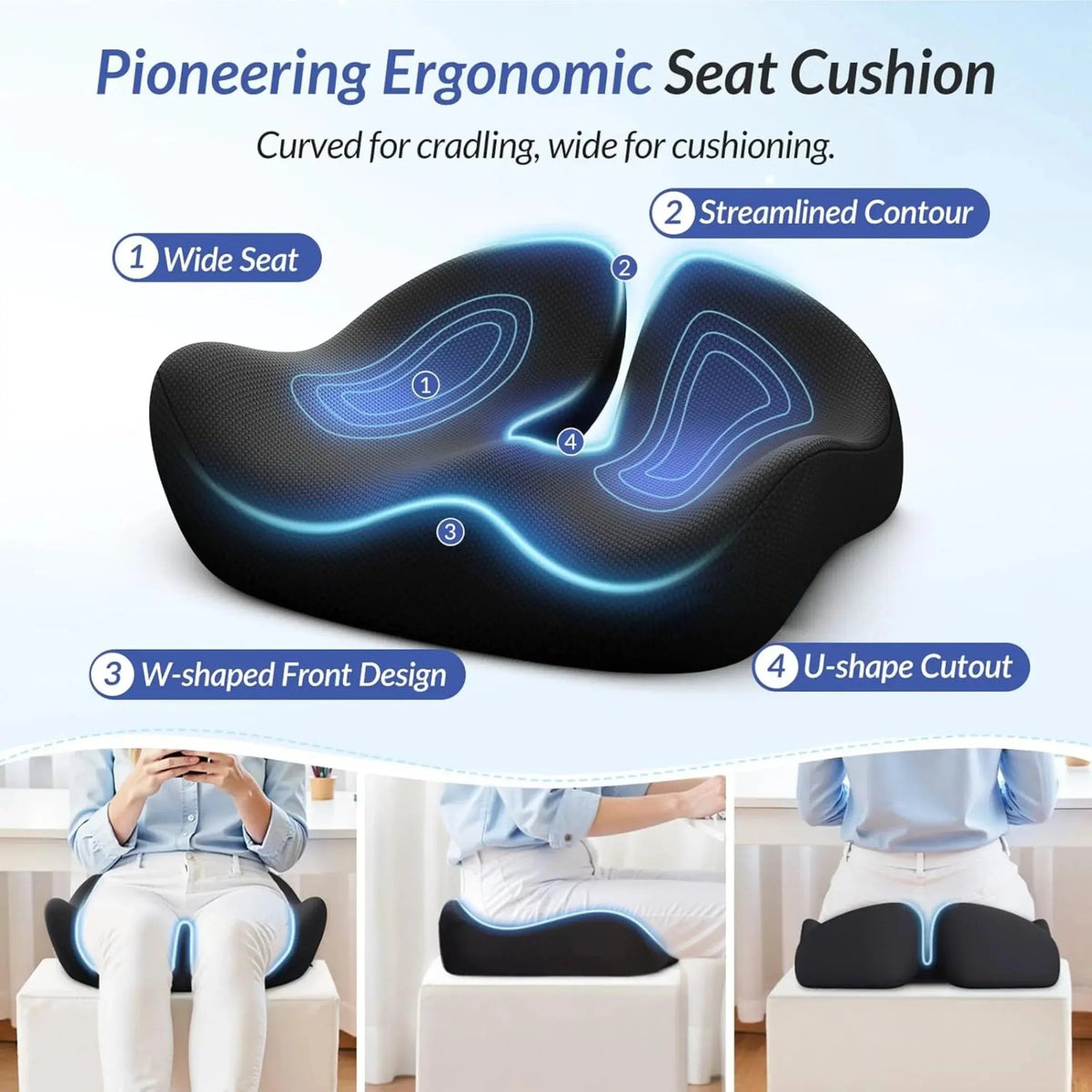 Sleepwyn U-Shaped Memory Foam Travel Cushion