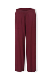 Women's Wide Leg Pant in Burgundy