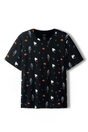 Men's Crew Neck Tee in Halloween Friends