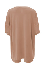 Women’s Biker Short Set in Latte