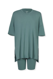 Women’s Biker Short Set in Pine